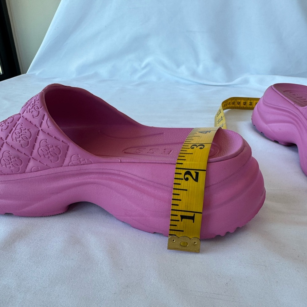 Guess Fenixy Quattro G Slides Women’s Pink Size 7 - Picture 9 of 9